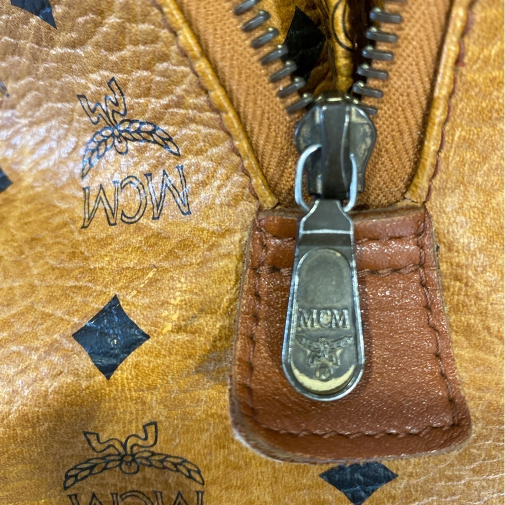 MCM Visetos Boston Medium Vintage Leather Handbag MCM München - Picture 15 of 16